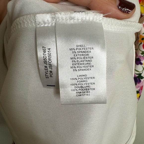 Jessica Simpson womens 6 midi floral vneck wrap belt elastic fabric dress spring - Picture 8 of 12